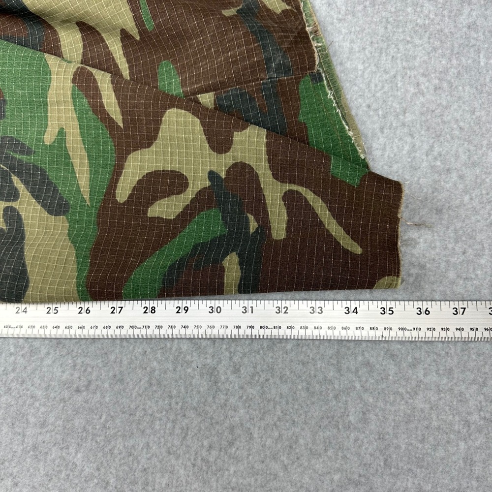 Missguided Camo Ripstop Oversized Button Up Shirt Raw Hem Woodland Camouflage - Picture 7 of 10